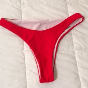 Red bikin bottoms